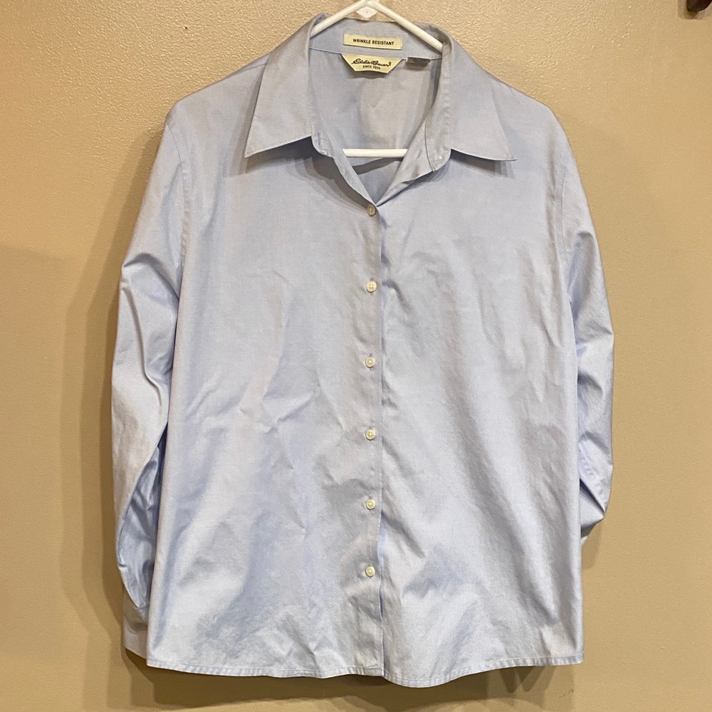 Eddie Bauer Sky Blue Button Down Shirt